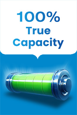 100% true capacity