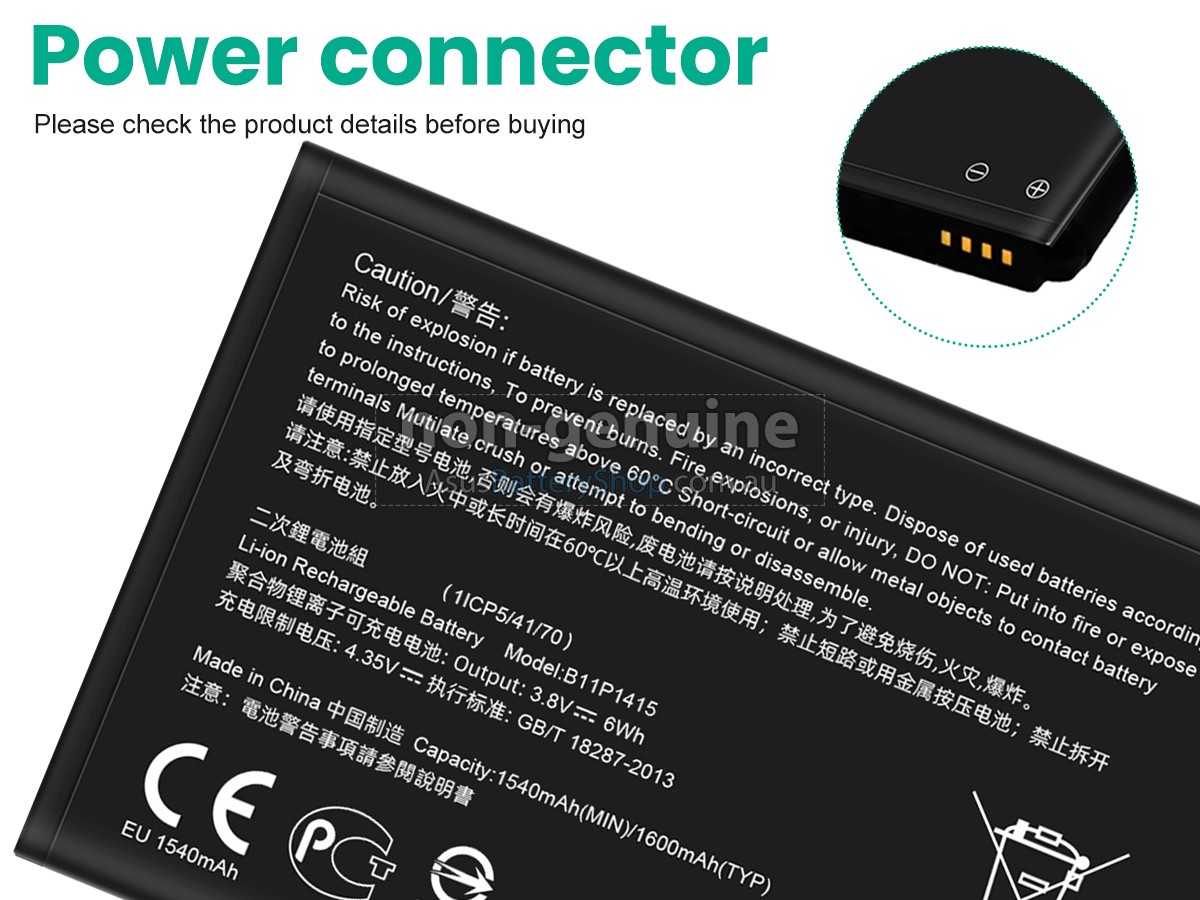 Asus B11P1415 battery replacement