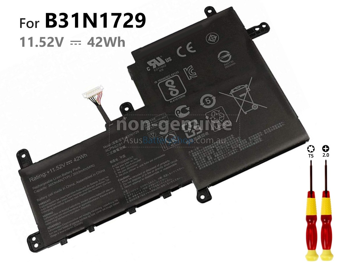11.52V 42Wh Asus VivoBook X530FN-1E battery replacement