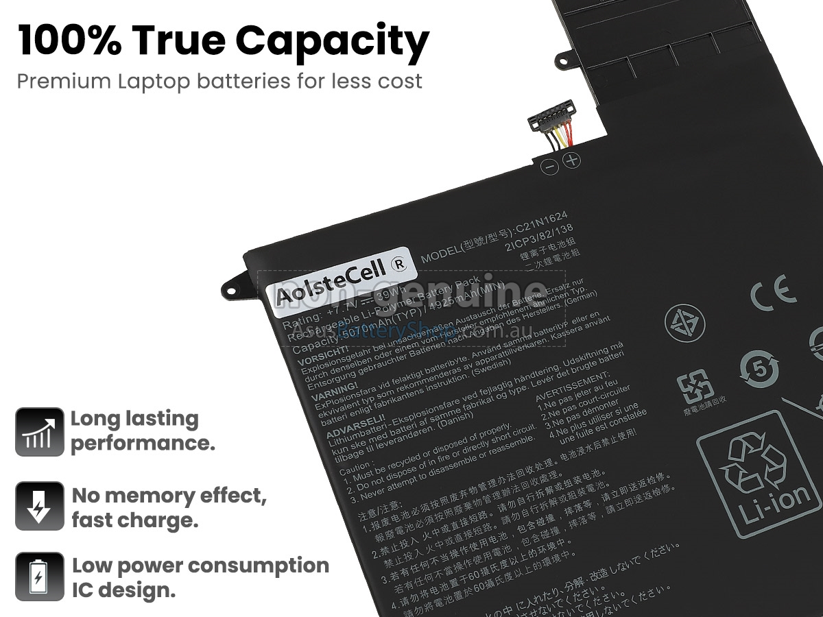 Asus ZenBook Flip S UX370UA-C4146T battery replacement