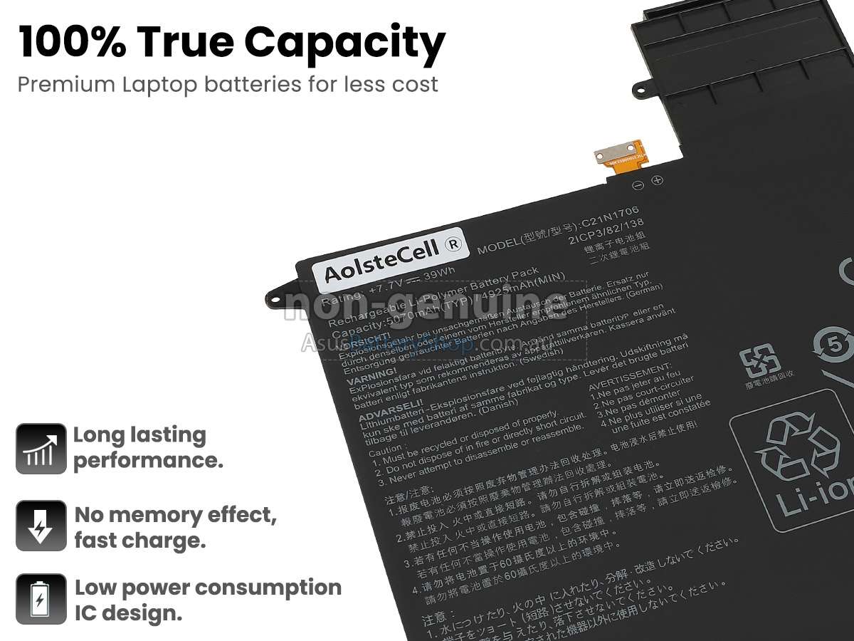Asus ZenBook Flip S UX370UA-C4222T battery replacement