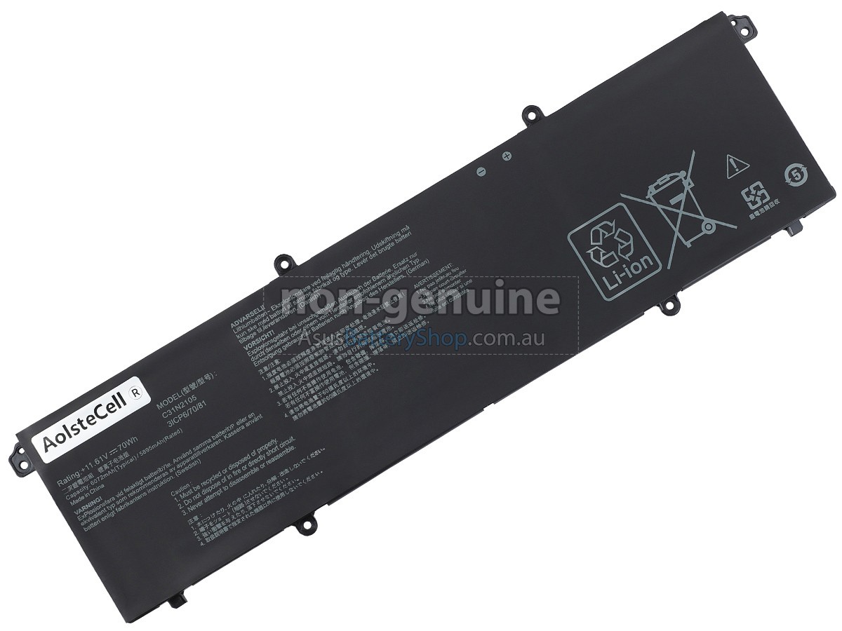 Asus VivoBook F1605ZA-MB198W battery replacement