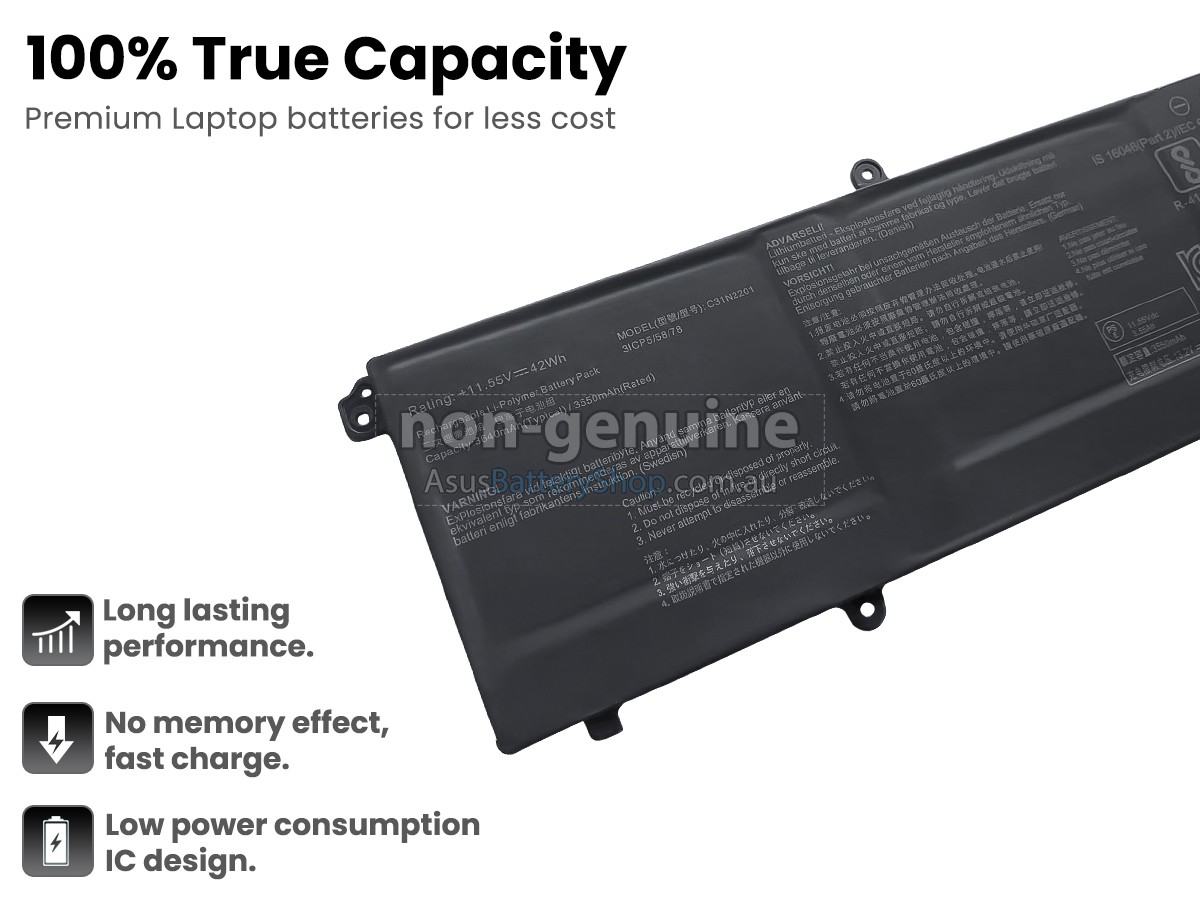 Asus VivoBook F1605ZA-MB198W battery replacement