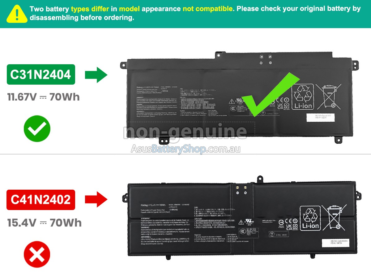 Asus VivoBook S16 S3607QA-PL013W battery replacement