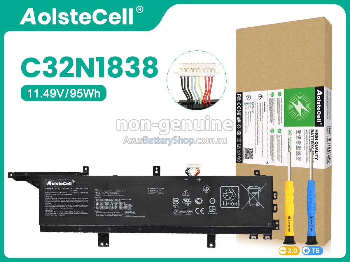 Asus ProART STUDIOBook Pro X W730G2T battery replacement
