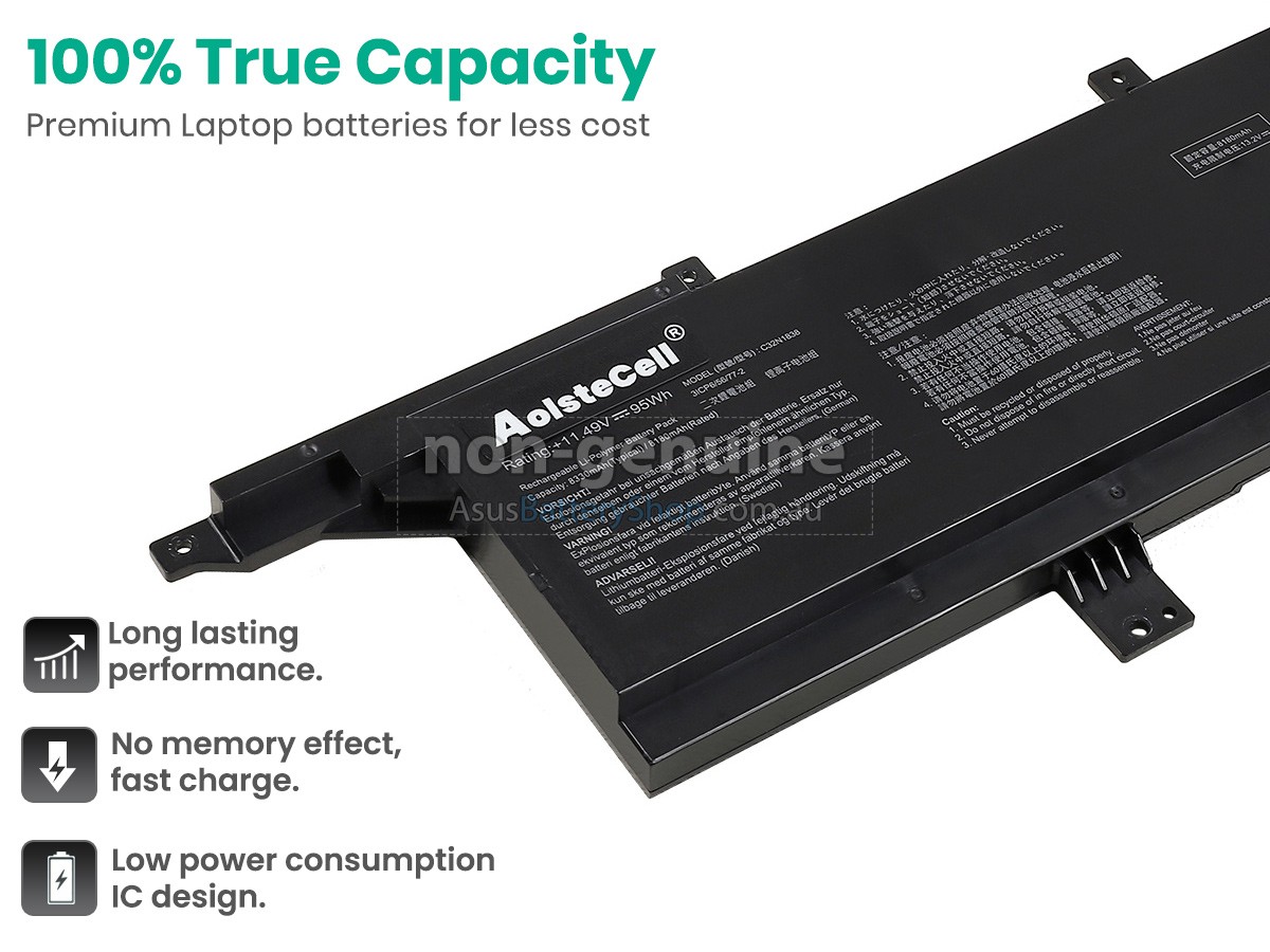 Asus ProART STUDIOBook Pro X W730G2T battery replacement