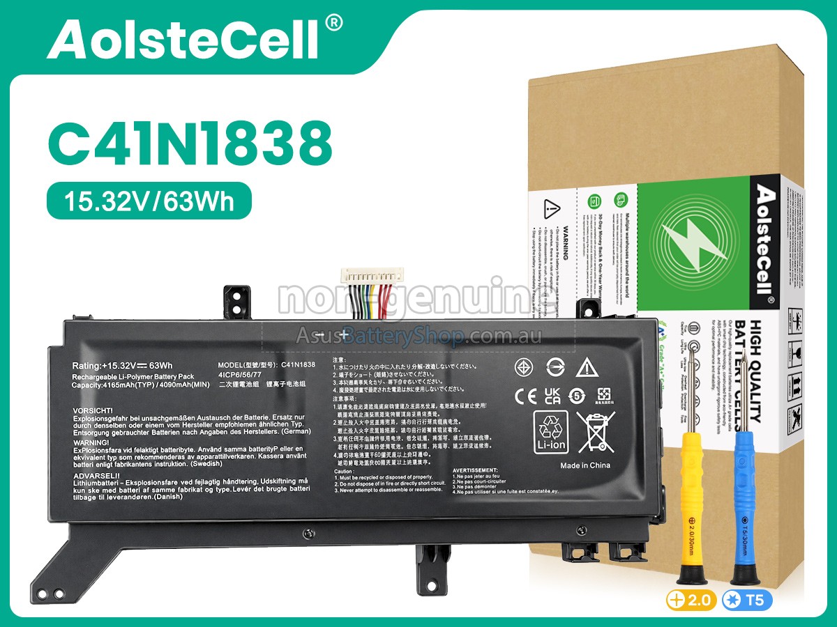 Asus ProART STUDIOBook Pro X W730G2T battery replacement