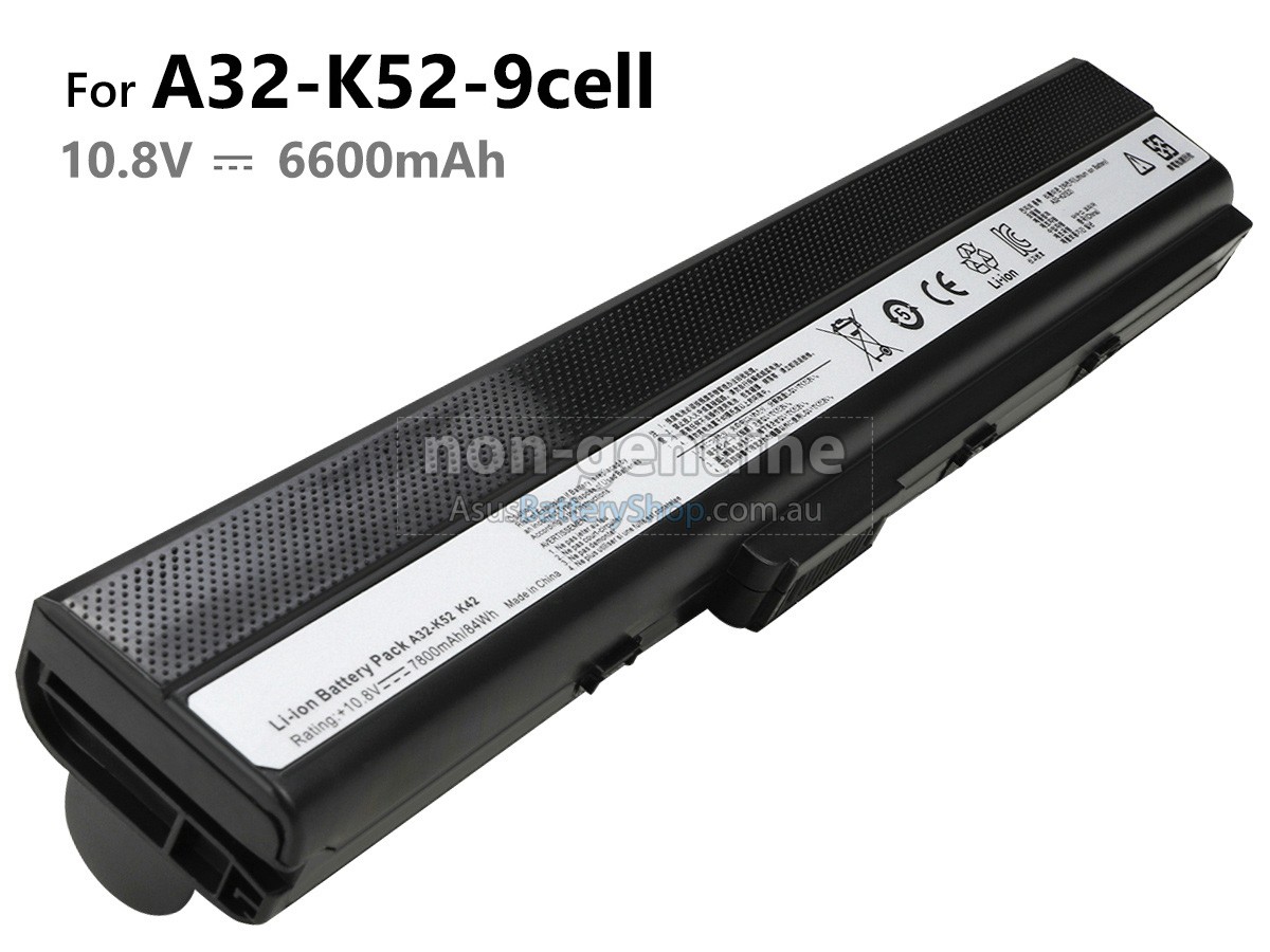 10.8V 6600mAh Asus A32-K52 battery replacement