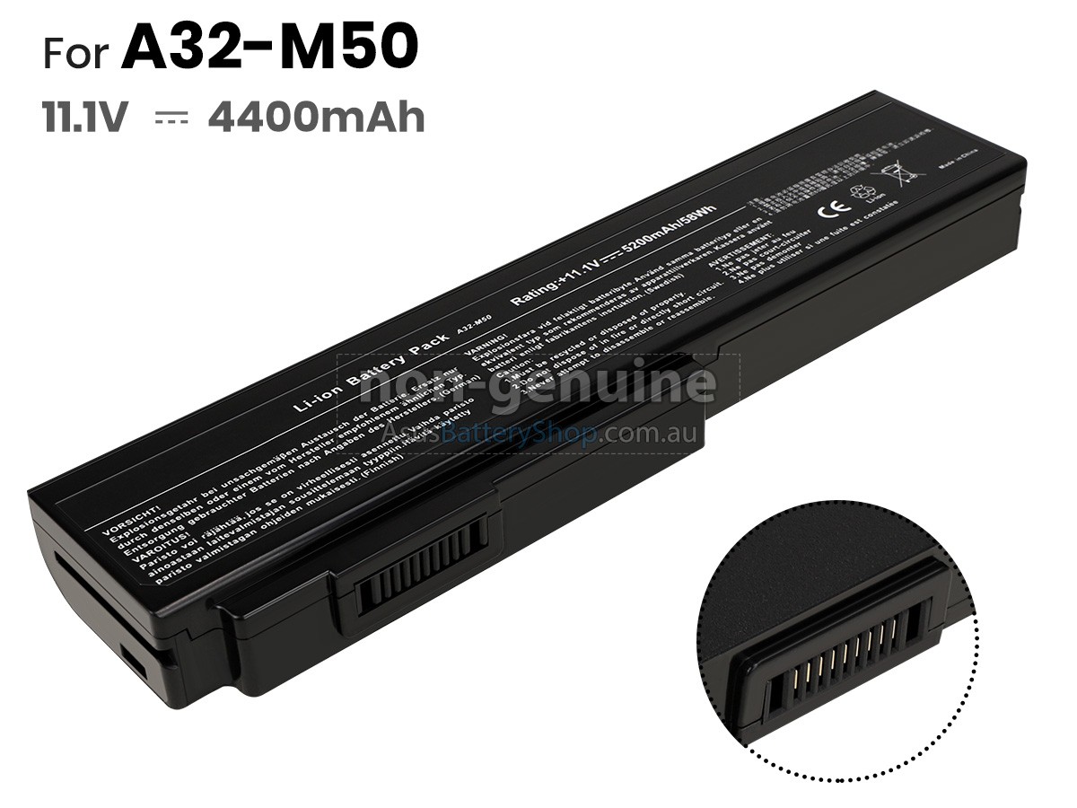 11.1V 4400mAh Asus N43E battery replacement