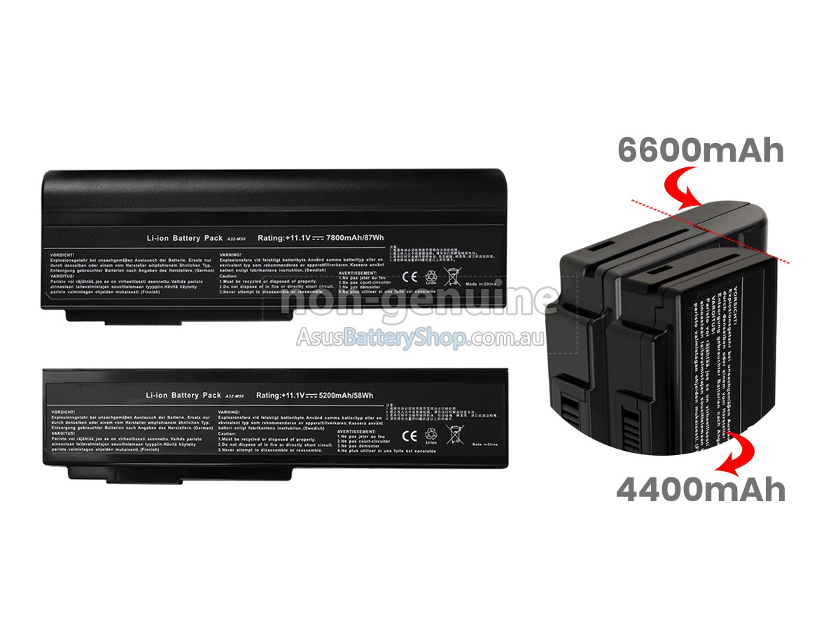 11.1V 6600mAh Asus N43E battery replacement
