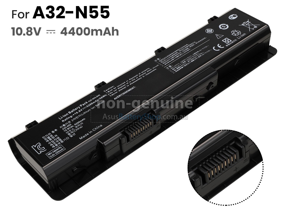 10.8V 4400mAh Asus N55S battery replacement