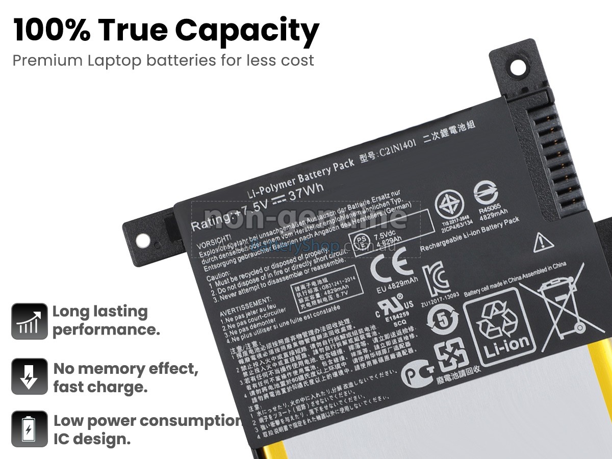 7.5V 37Wh Asus X455LA-7N battery replacement