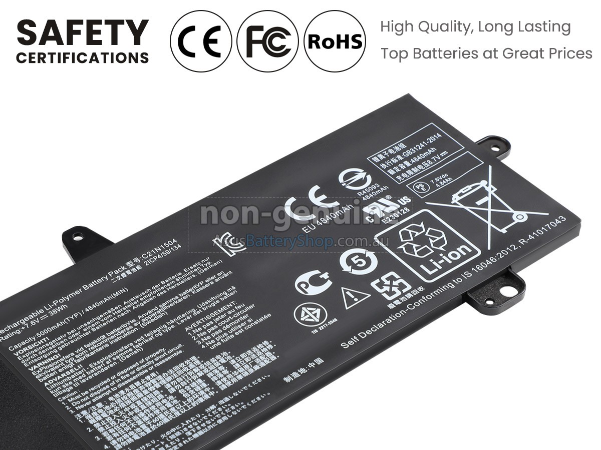 7.6V 38Wh Asus TP200SA-FV0120TS battery replacement