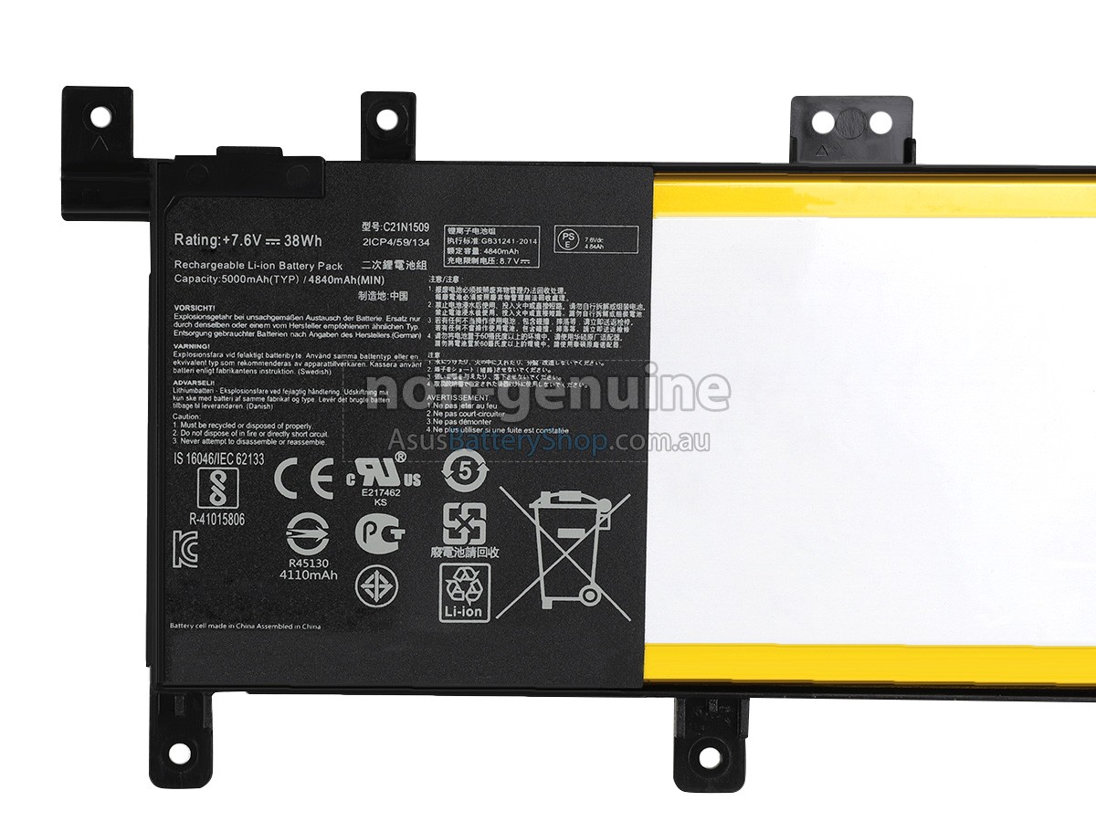 7.6V 38Wh Asus VM591UJ battery replacement