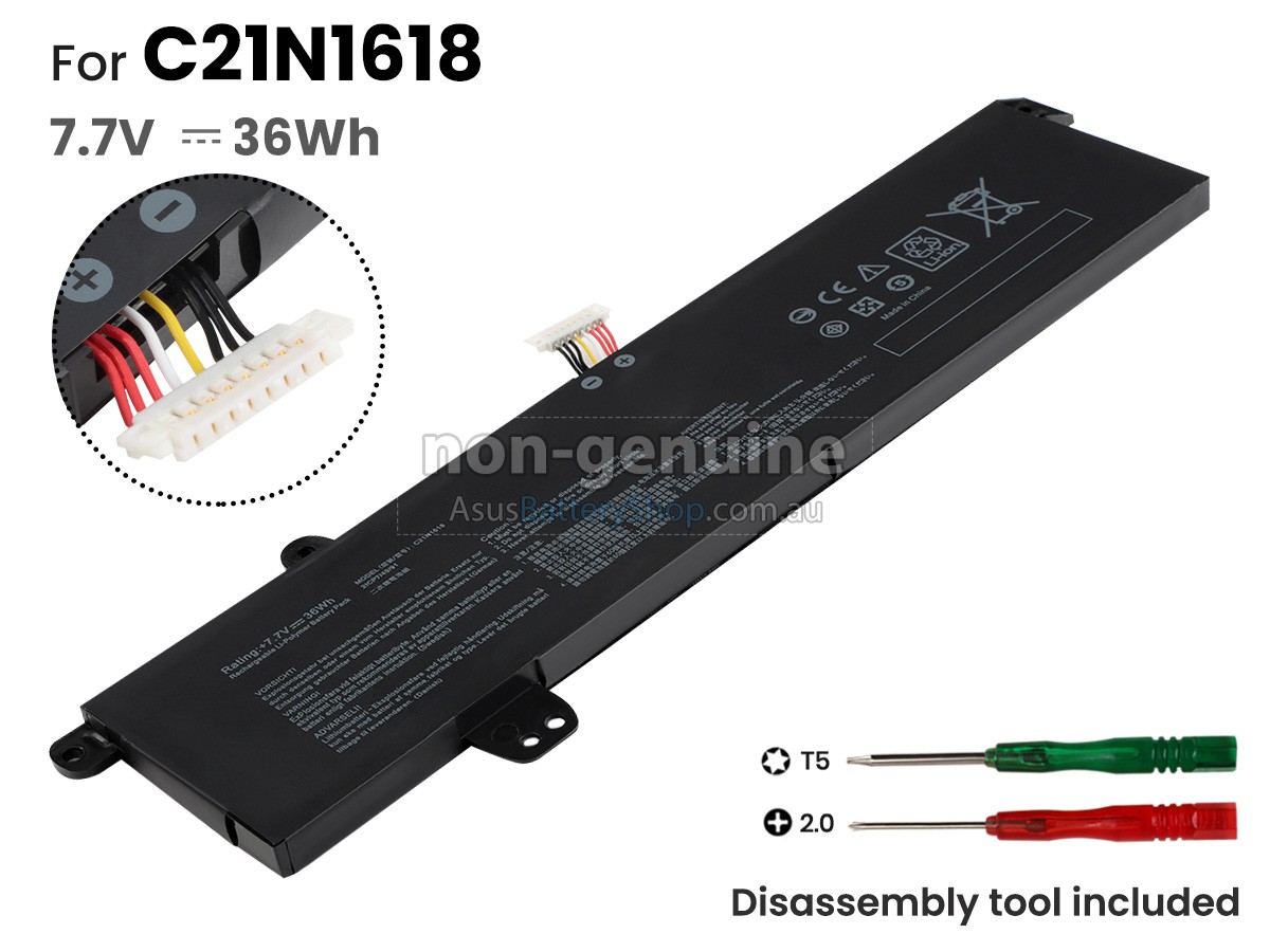 7.7V 36Wh Asus C21N1618 battery replacement