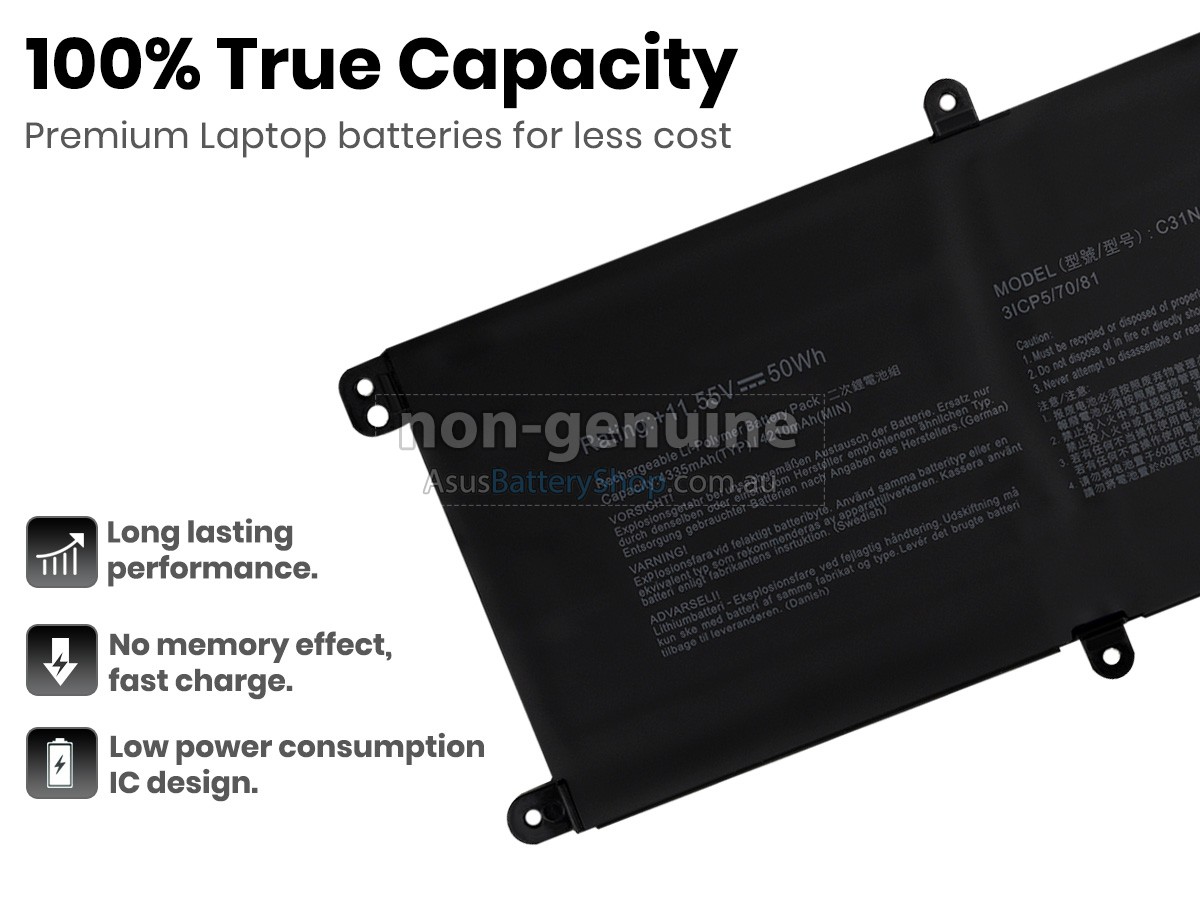 11.55V 50Wh Asus ZenBook UX530UX battery replacement