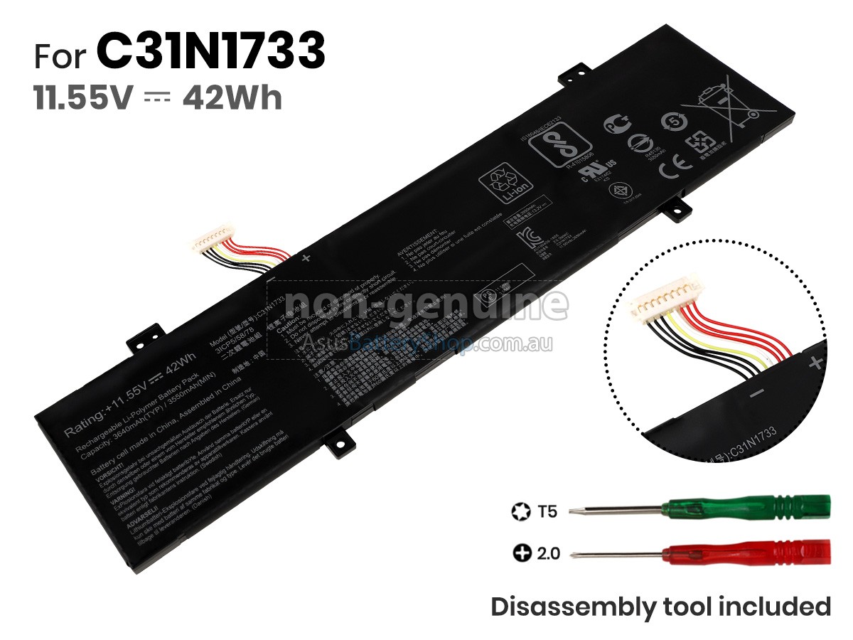 11.55V 42Wh Asus VivoBook Flip 14 TP412UA battery replacement