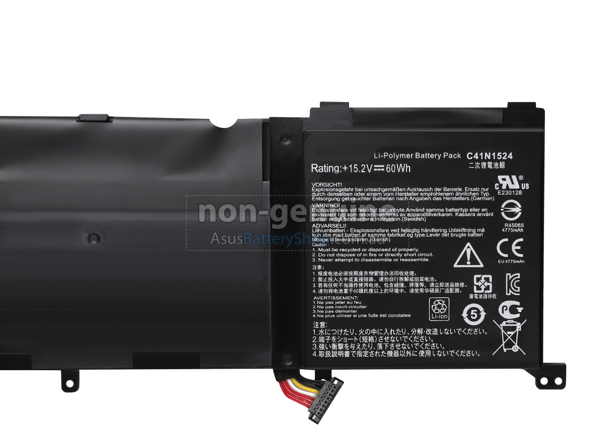 15.2V 60Wh Asus ZenBook Pro UX501VW-FZ015T battery replacement