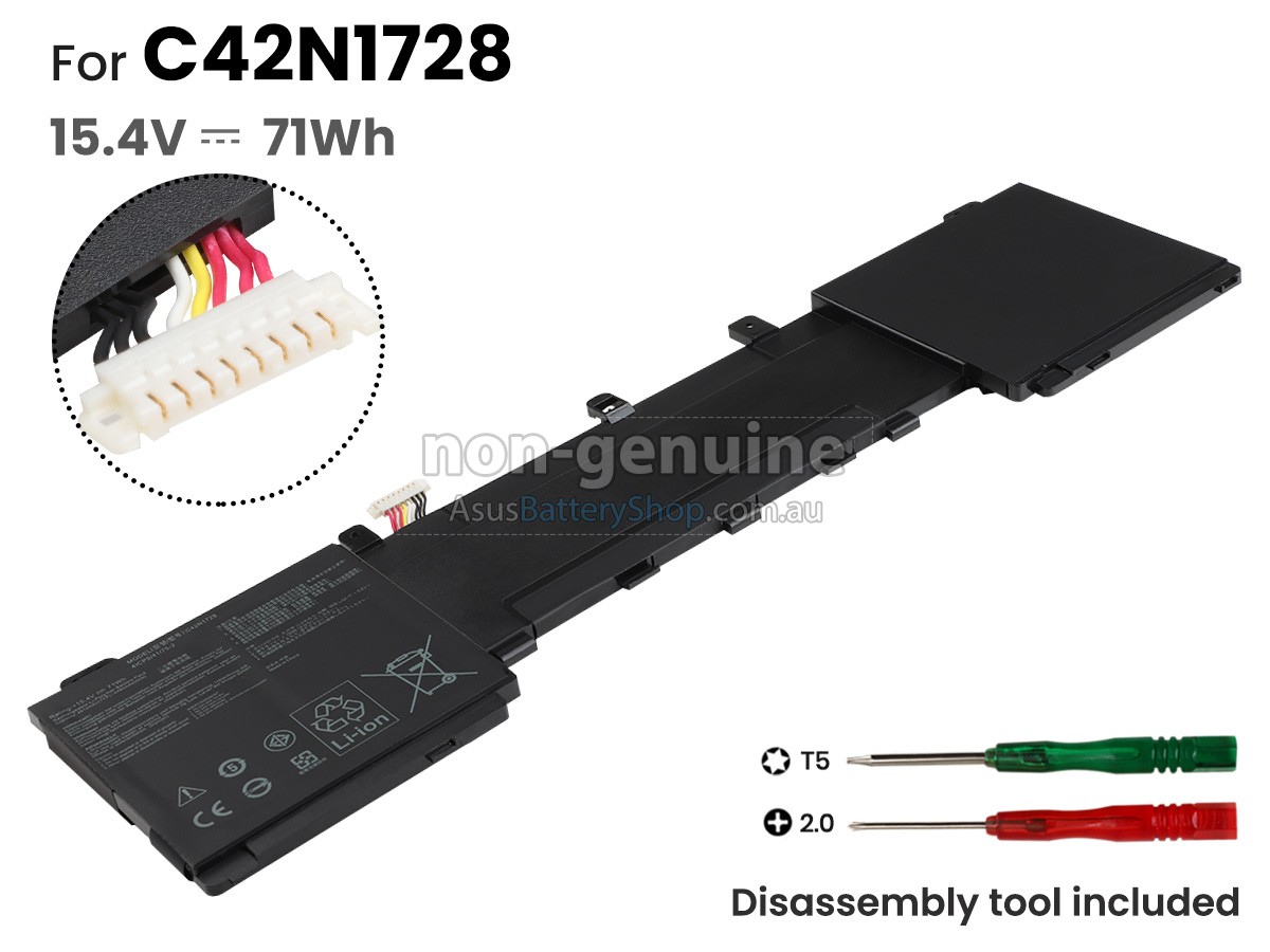 15.4V 71Wh Asus C42N1728 battery replacement